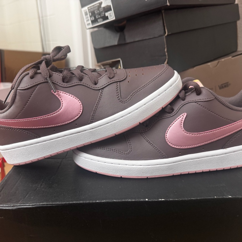 Nike Brown and Pink Athletic Shoes